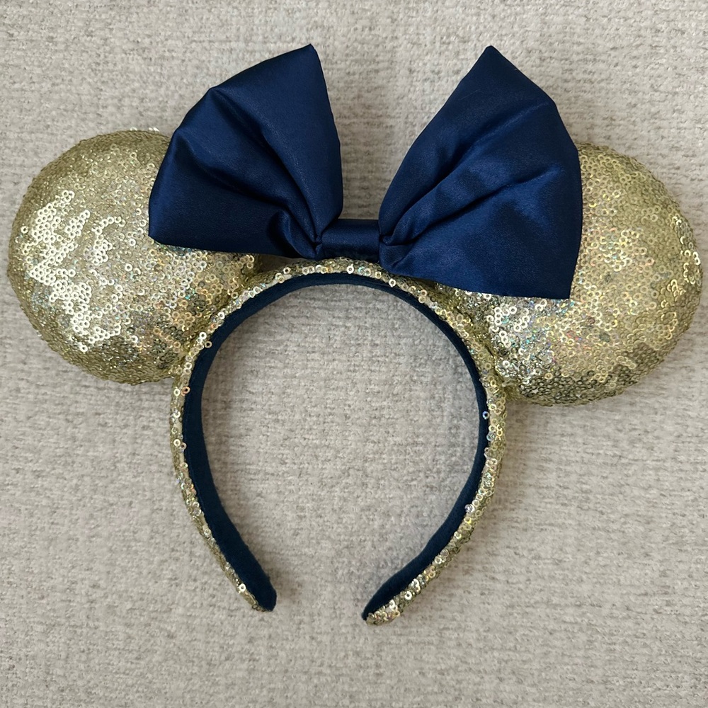 Gold and Navy Minnie Ears